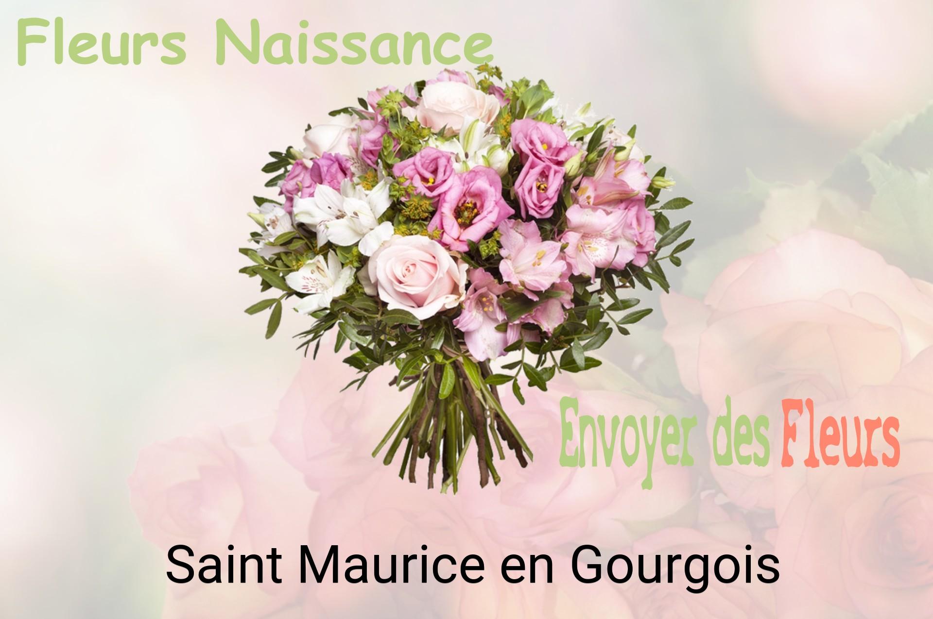 Bouquet de fleurs de naissance livré à Saint-Maurice-en-Gourgois